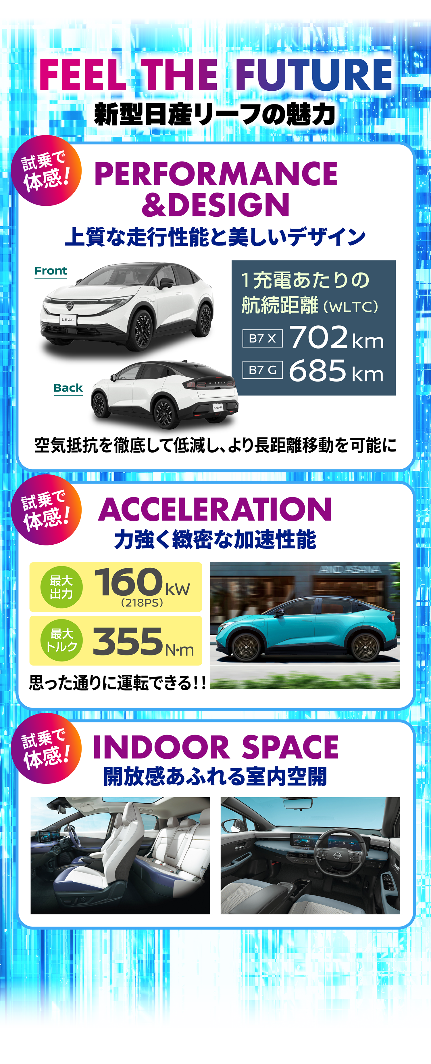 FEEL THE FUTURE 新型日産リーフの魅力